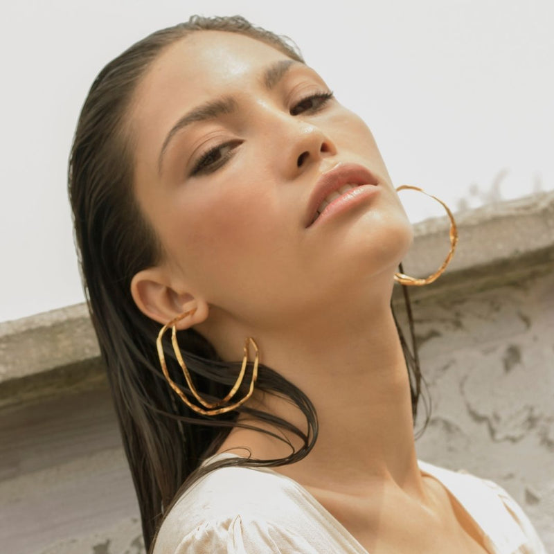 Double Greta Hoops