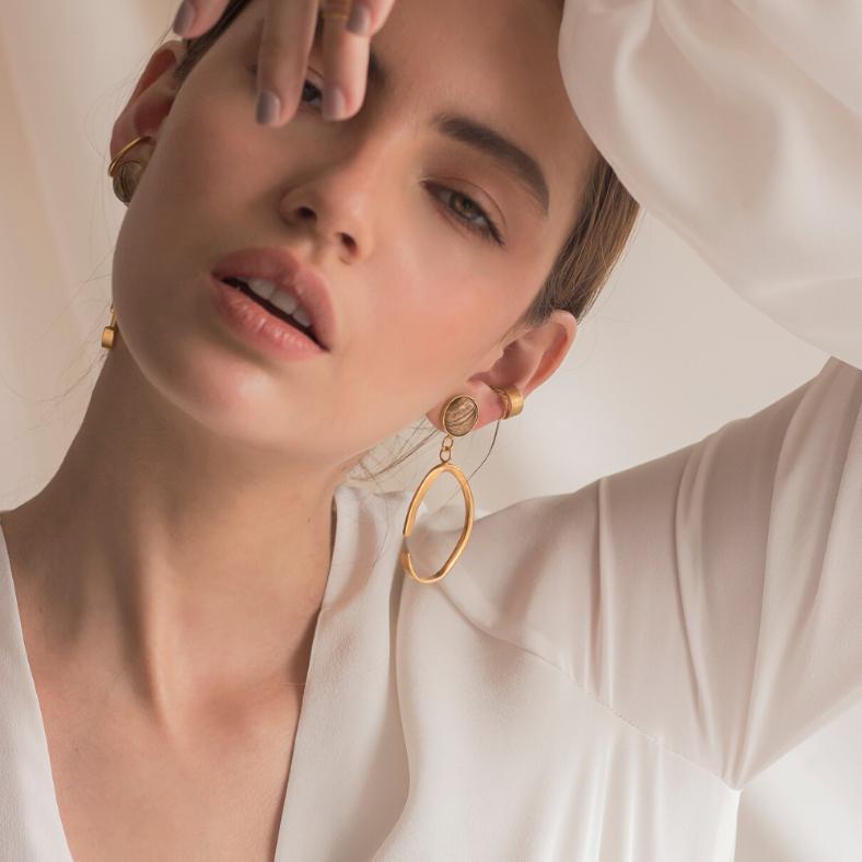 Plusia Jaspe Earrings - Luisa López